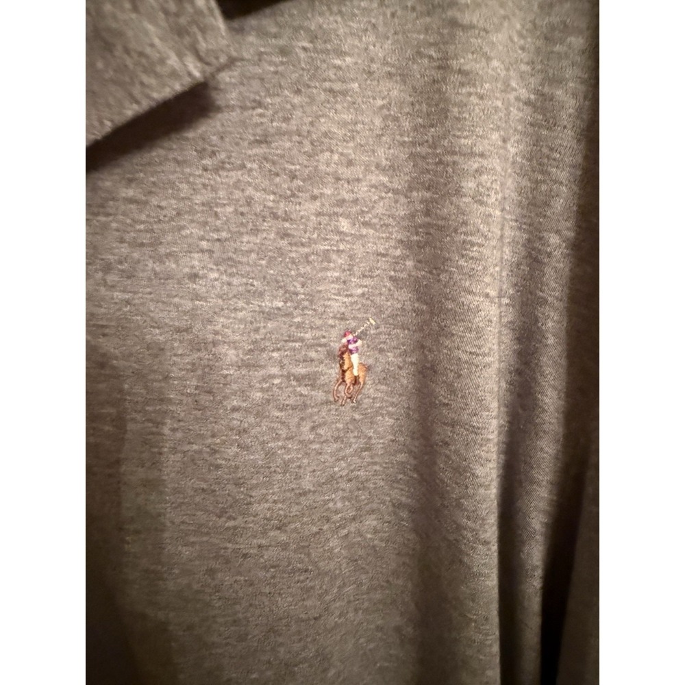 Polo Ralph Lauren Polo Shirt Mens Sz-XXL‎ Pima Soft Touch Heather Gray Golf - Picture 4 of 8
